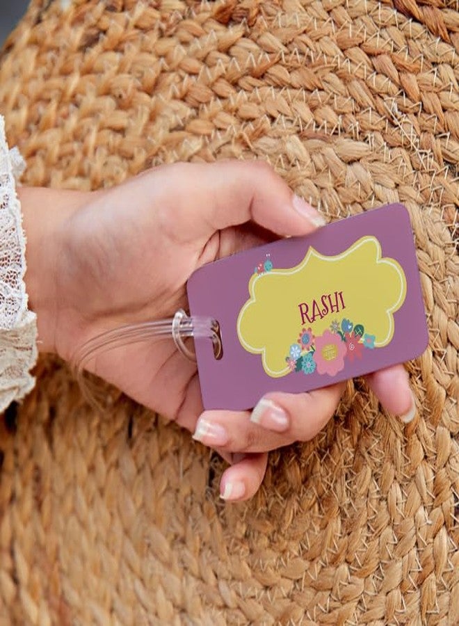 Zooboo Personalized Luggage Tag with Kid's Name, Silicon Strap Tags for Bags and Suitcase, Best Birthday Return Gift for Kids with Enchanted Garden Theme - Image 2